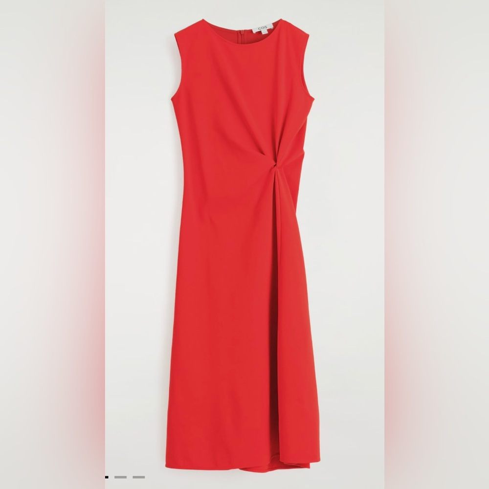 COS

TWIST-DETAIL MIDI DRESS